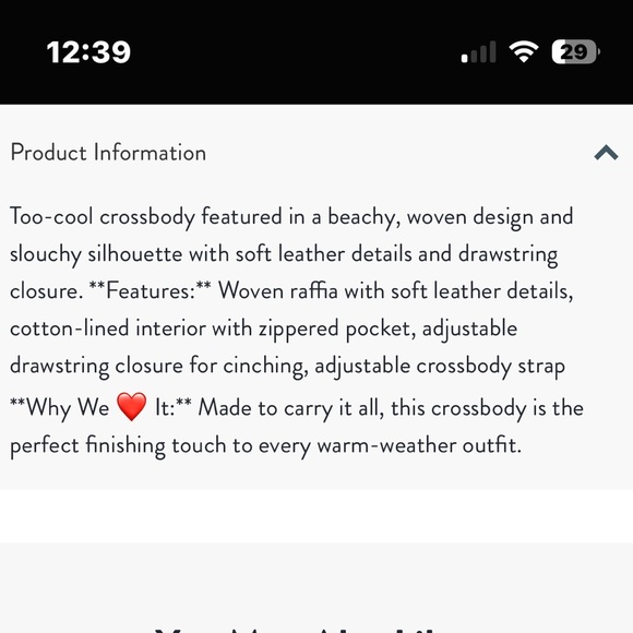 FREE PEOPLE CROSSBODY CABANA BAG IN VINTAGE PINK W/SOFT LEATHER DETAILS NWOT - Picture 7 of 8